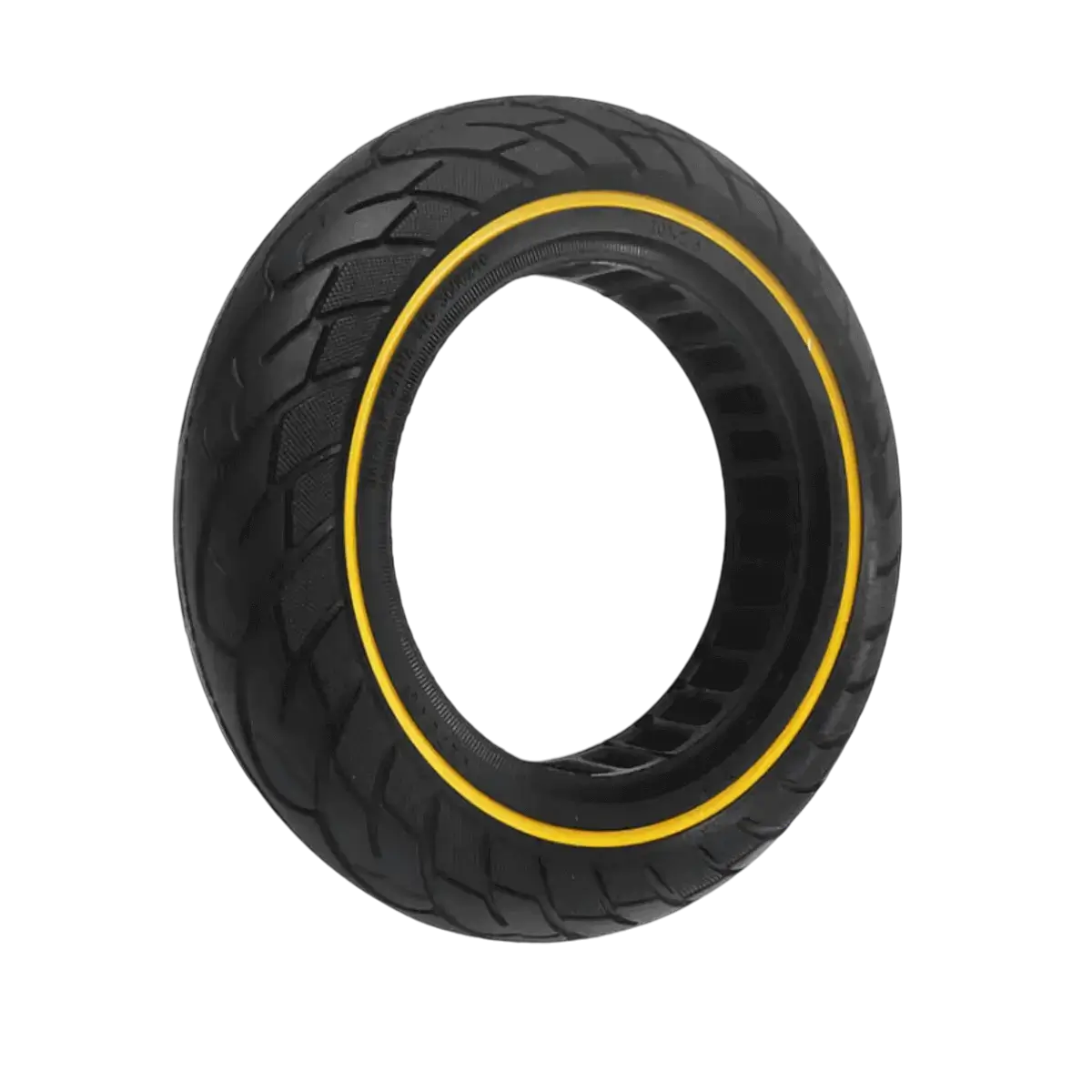 Tömör gumiabroncs 60/70-7 (10x2.5) hüvelykes méhsejt sárga gyűrűvel Xiaomi Mi4pro-hoz