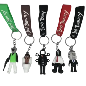 Szilikon kulcstartó