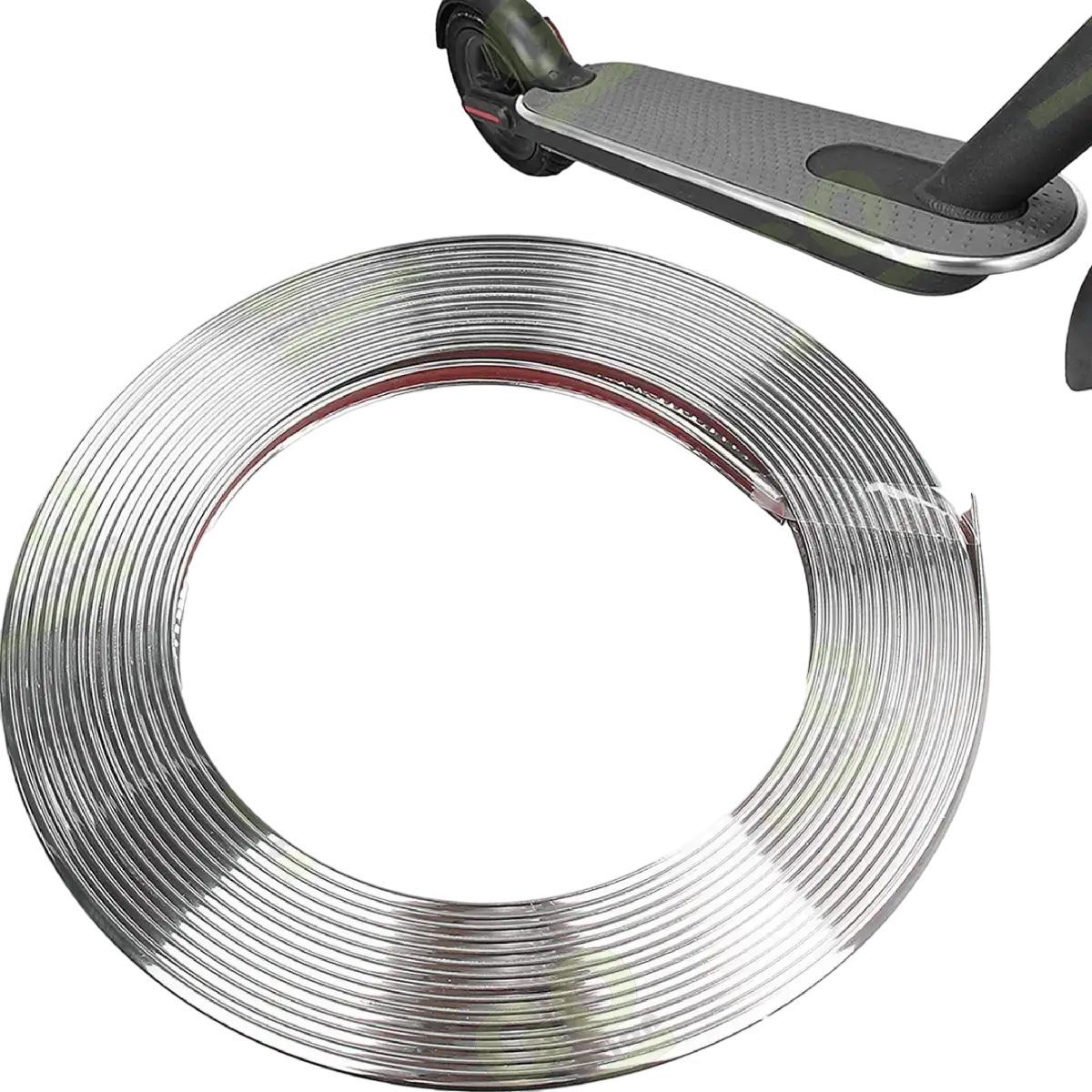 Védő lökhárító csík robogóhoz 4m, fényes - Galéria 1