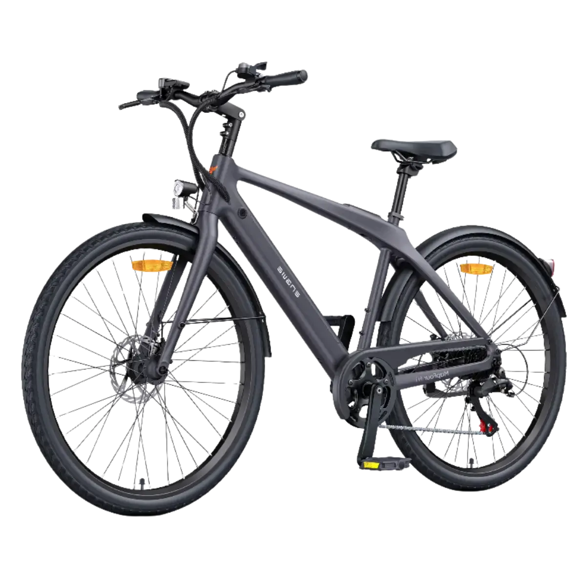 Engwe N1 Air elektromos kerékpár grafitszürke színben, elölnézet